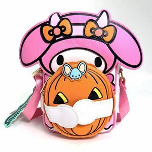 Loungefly My Melody Halloween Crossbody Pumpkin Coin Pouch NWT